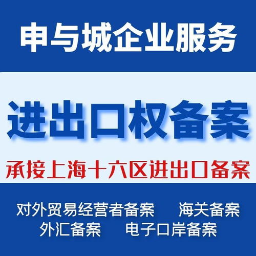 上海松江区办理进出口权许可证需要哪些资料